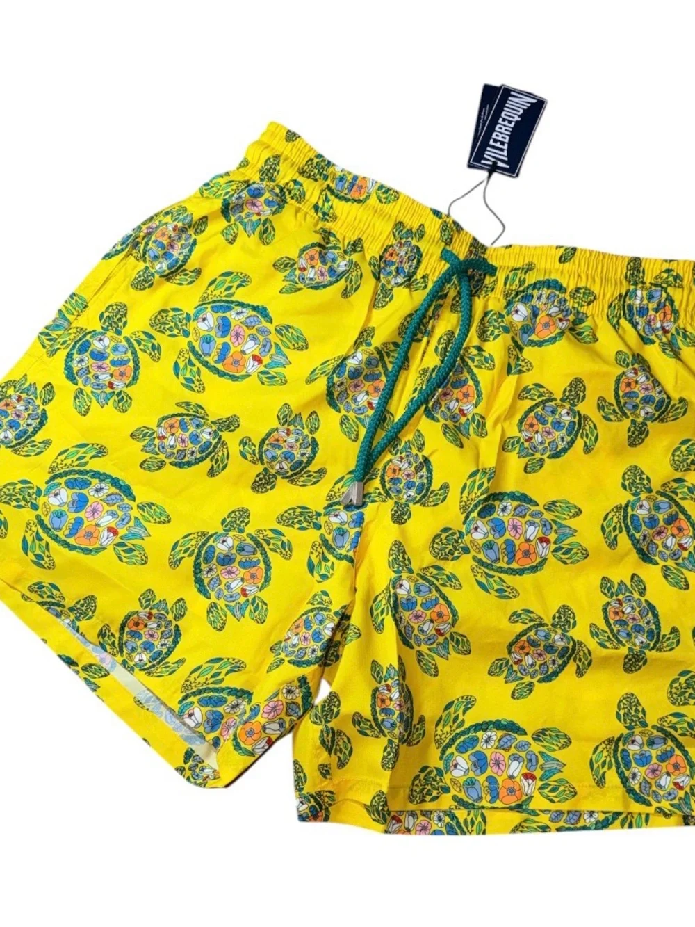 🔥 $310 Vilebrequin Men’s Provençal Turtles Swim Shorts Sz S 🔥